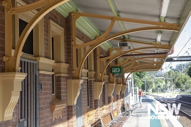 Ourimbah Railway Station Group and Residence - Platform 1 Under awning and brackets