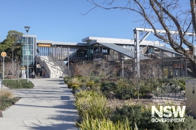 Concord West Railway Station - Modern Station and access and garden