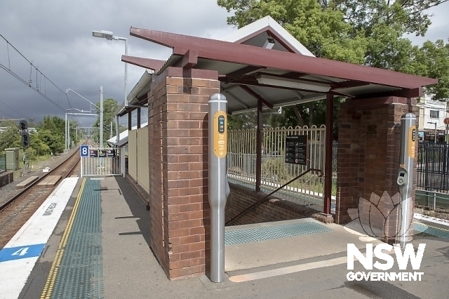 Waitara Railway Station Group - Entrance and ticket collectors shelters.(C.1938)