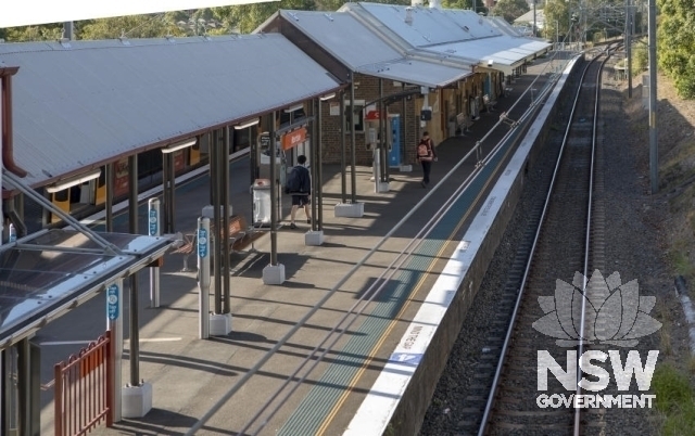 Mortdale Railway Station Group - View of Platform from the footbridge.