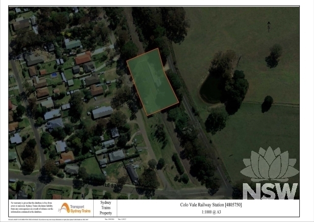 Colo Vale Railway Station Heritage Curtilage Plan