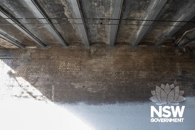 Bexley North Railway Station Group - Underbridge brickwork detail.