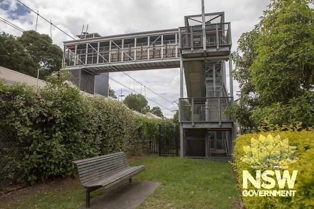 Artarmon Railway Station Group - Modern Lifts and walkway.