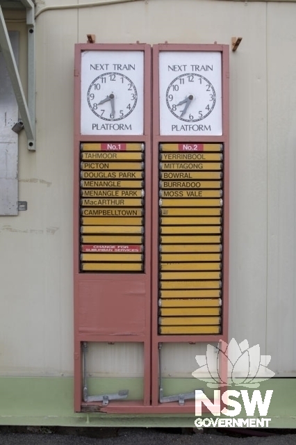 Bargo Railway Station - Rollover signs still in use.