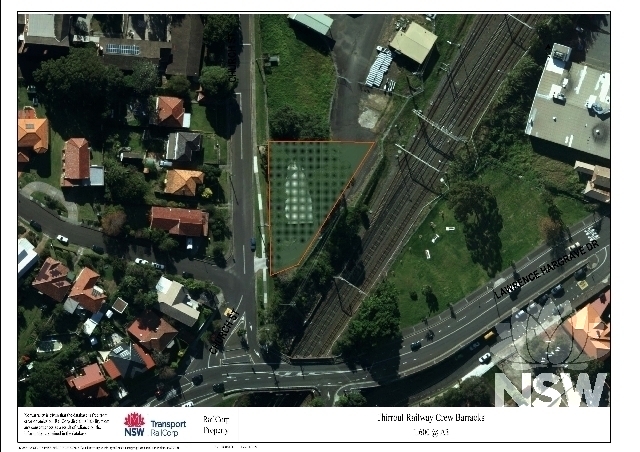 Thirroul Railway Crew Barracks Curtilage Plan
