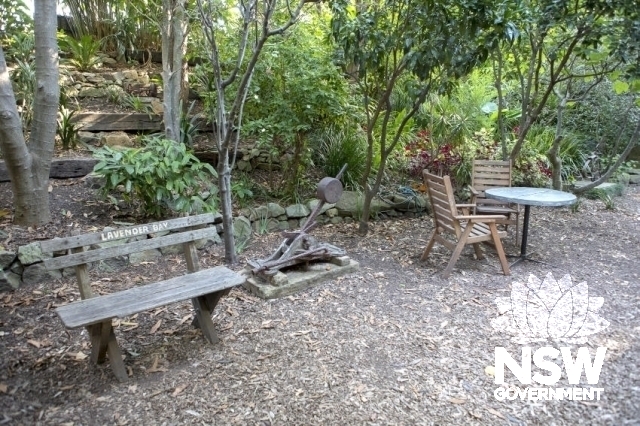 Lavender Bay Railway Group - Some rail items in the gardens.