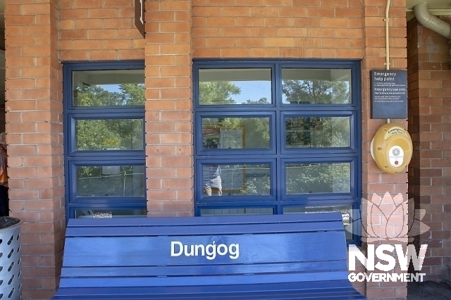Dungog Railway Station - Steel framed windows