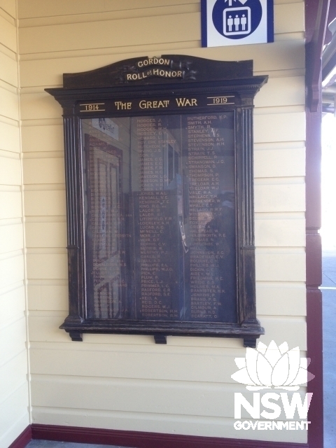 Gordon Railway Station Group (2015) - roll of honour