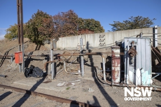 Cooma Railway Precinct - Re-fuelling pipework and stands.