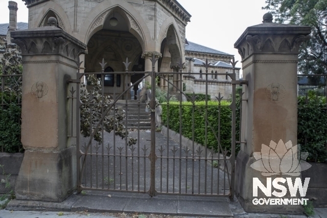 Mortuary Railway Station and Gardens - Western entrance gates