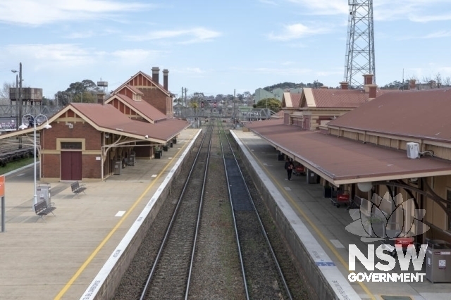 Goulburn Railway Precinct - View from footbridge to platforms 2/1