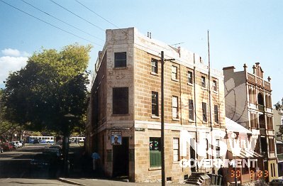 Hotels of the village: Hero of Waterloo Hotel, corner of Lower Fort and Windmill streets, Dawes Point.