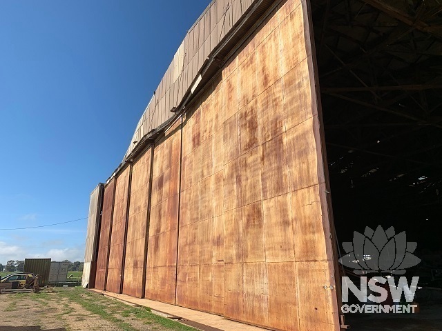 Northern hangar door