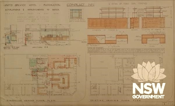 1936 plans by Copeman, Lemont and Kessing Architects (SRNSW AO Plan 71570)