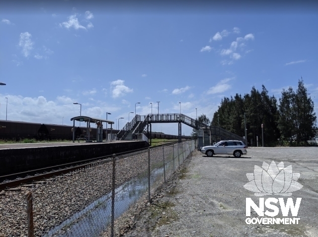 Hexham Railway Station - from unsealed carpark