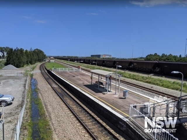 Hexham Railway Station - overview of platform