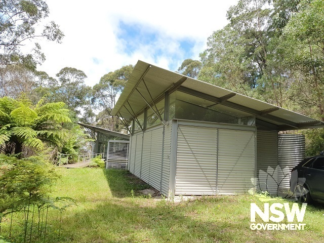 Northern elevation of secondary pavilion (garage and pottery studio)