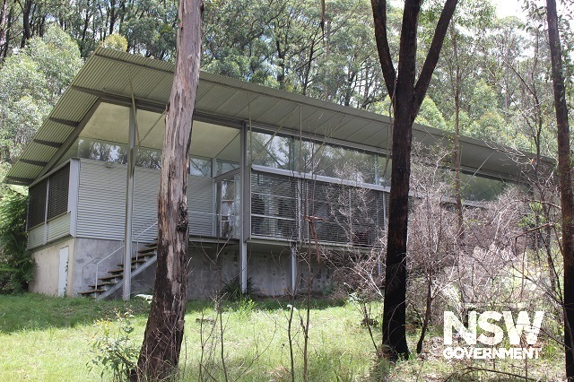 Eastern elevation of main pavilion