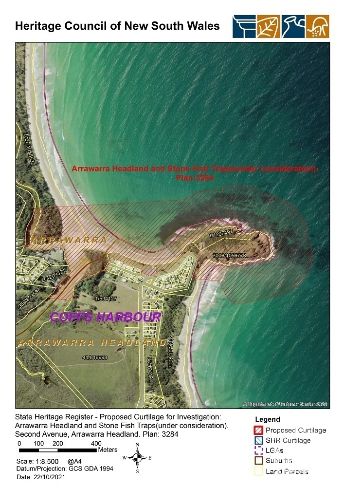 Proposed curtilage map