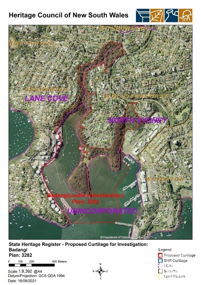 Curtilage Map (draft) HC Plan 3295