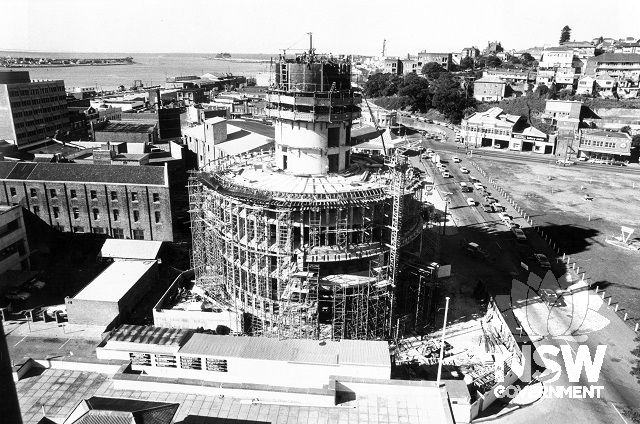City Adminstration Block under construction July 1975