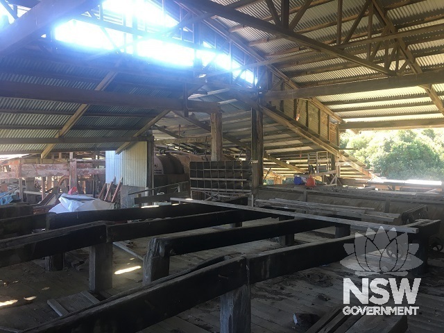  Interior of 1960s mill building.