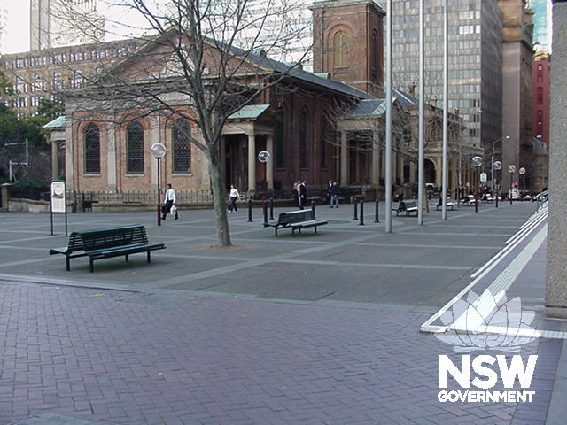 Queens Square: View towards St James.
