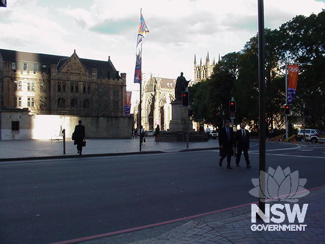 Queens Square: View towards St Mary's Cathedral