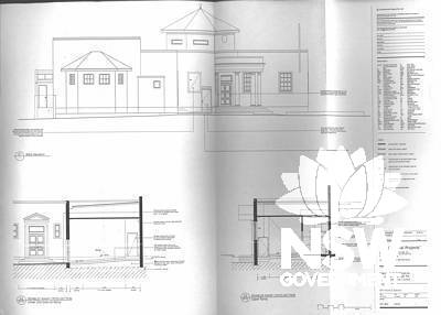Erskineville Town Hall - Plans of works proposed under approved Development Application 00823/02.