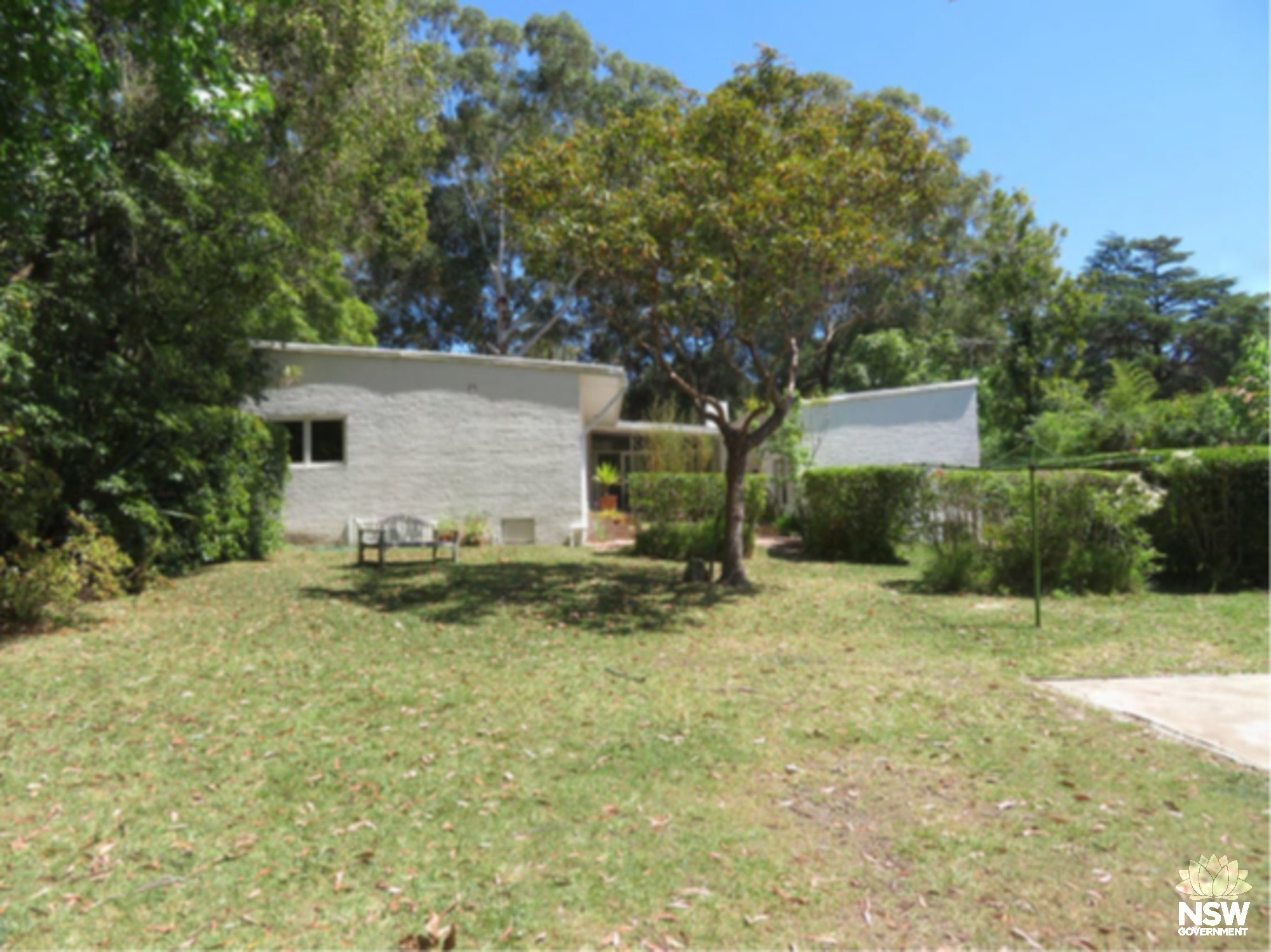 207 Eastern Rd Wahroonga 2020 Looking west at the rear of the house Robertson _ Hindmarsh