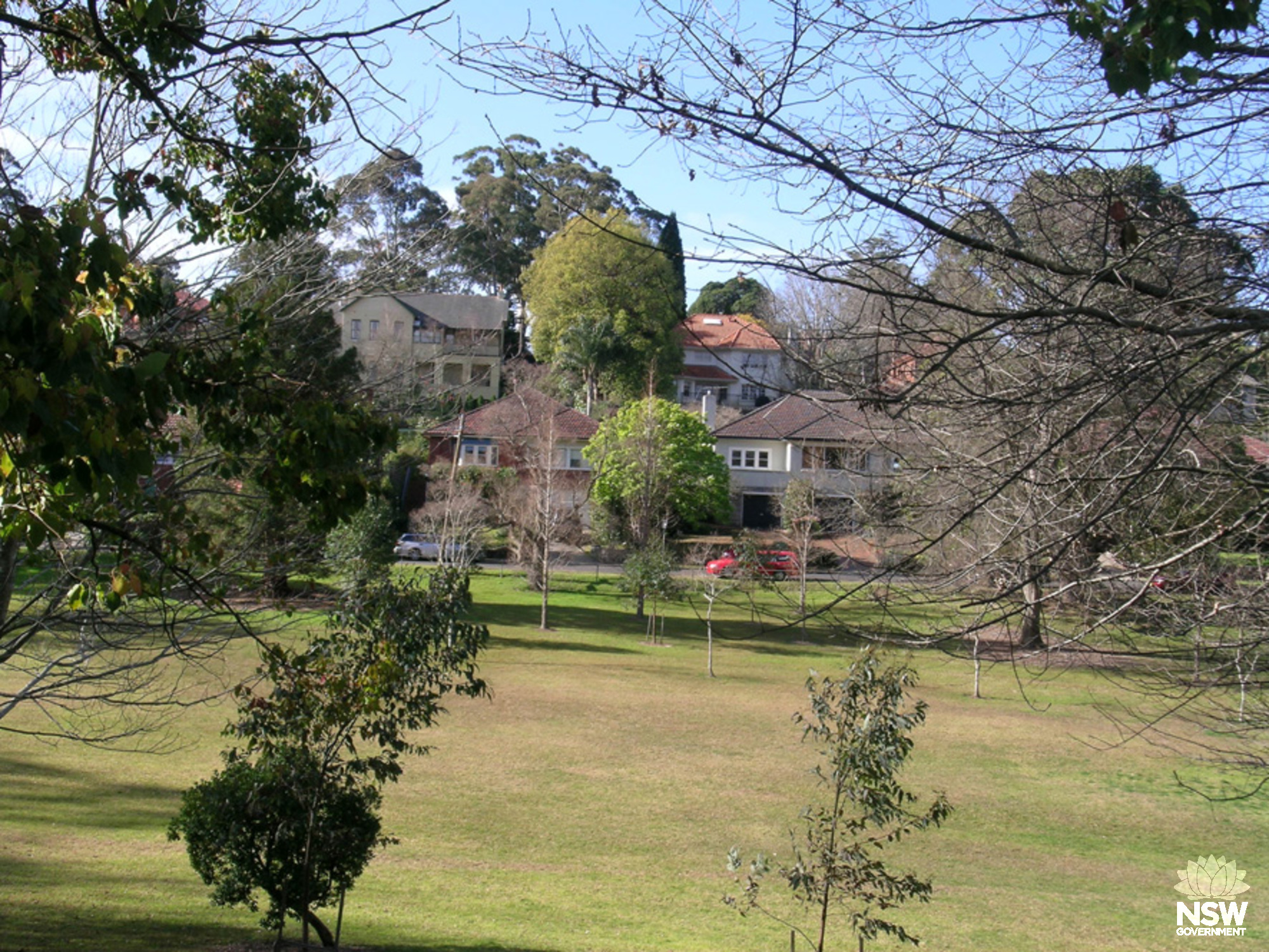 Park Estate Conservation Area View of north side of Park Crescent across Robert Pymble Park 2008