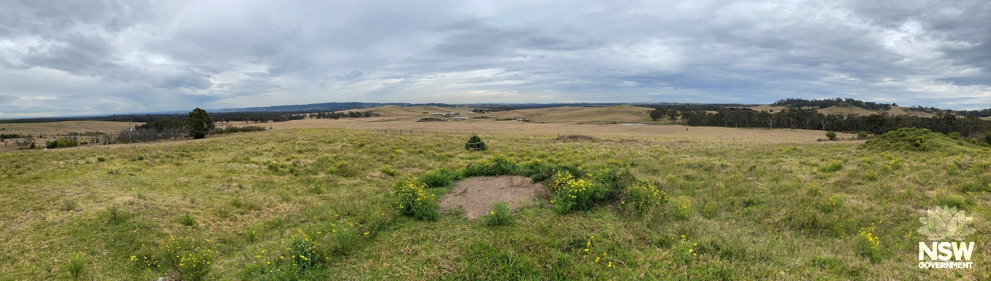 Panoramic View over Rocky Ponds Creek Valley from Mount Britain (Area 2).