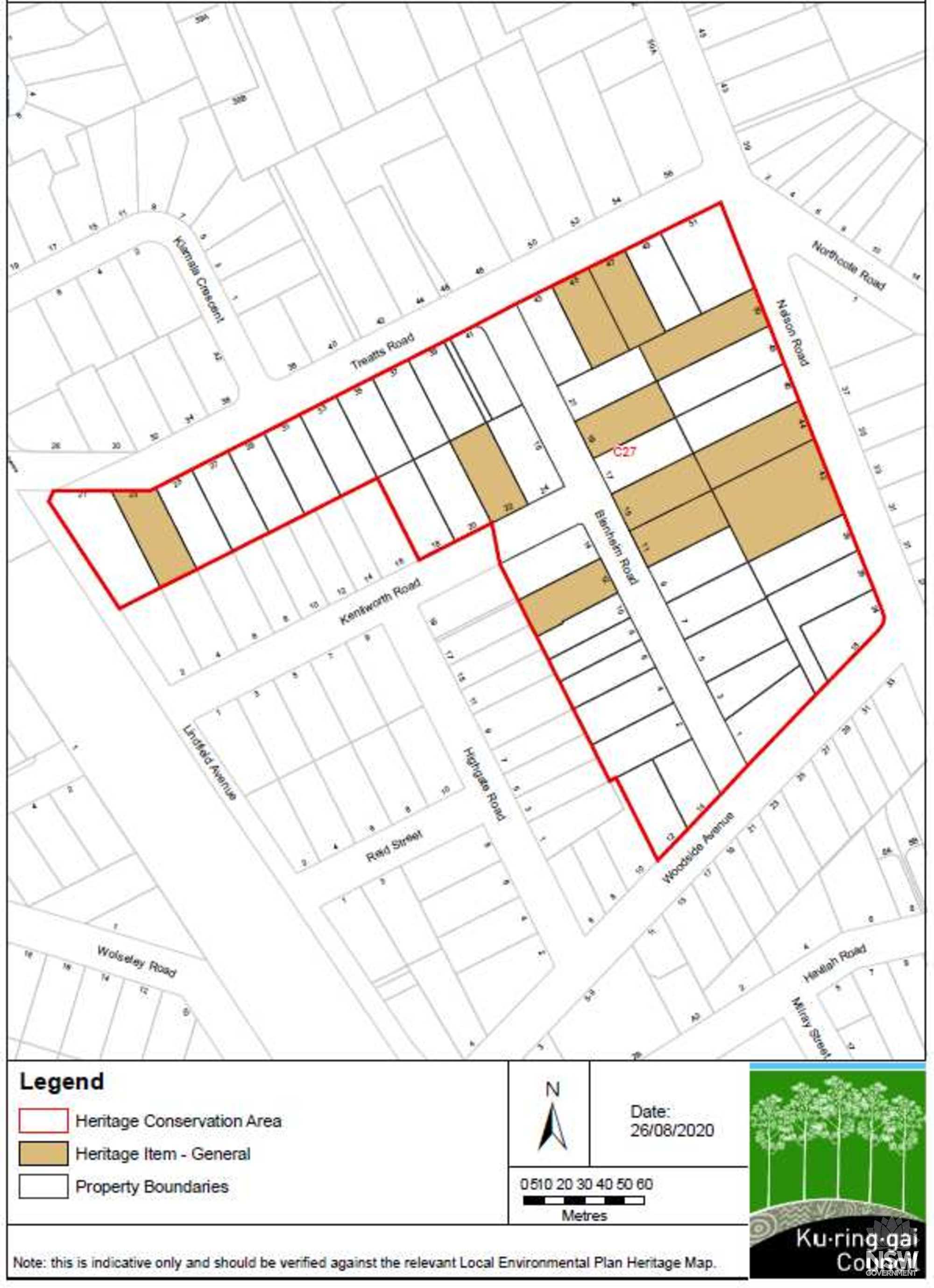 Blenheim Road Conservation Area Map C27