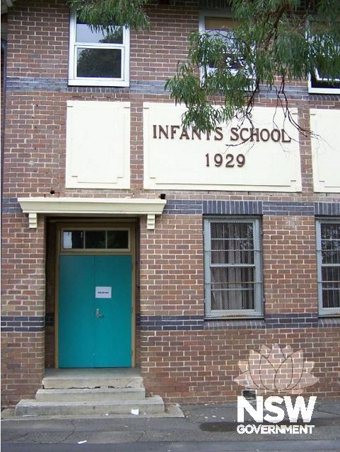 Decorative detailing associated with the principal façade of the Infants’ school building.
