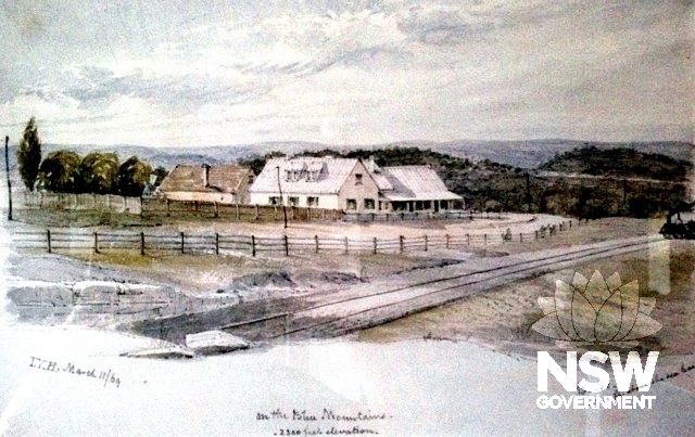 L. Vine Hall, March1869 Buss’s 2000ft above sea level. Mitchell Library