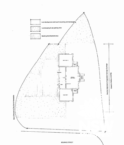 Curtilage plan, from NSW Department of Commerce, Conservation Management Plan, 2005: 6.7