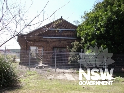 Western wall of electrical substation added to the rear of the Power House in the 1920s