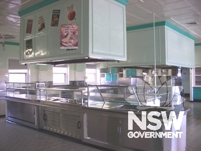 Kitchen and canteen facilities, second floor, adjacent main dining room
