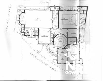 Erskineville Town Hall - Measured Drawings, floor plan. (Architectural Projects Pty Ltd, 2002)