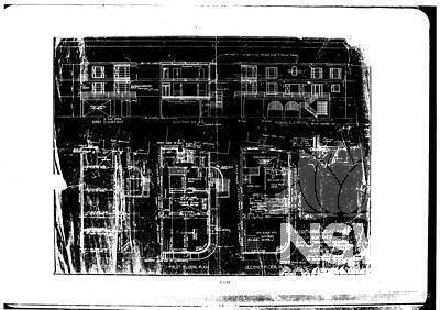 Scan of original 1935 Plans, Wyldefel Gardens - layout and waterfront elevation