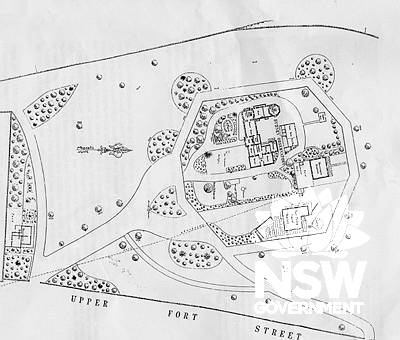 Detail of map of Flagstaff Hill Reserve about 1880, enclosed in Russell's Astronomical Observations, published 1893