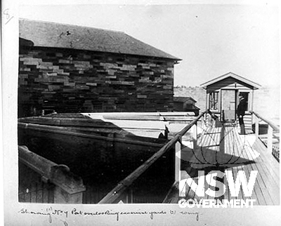 No. 7 post overlooking exercise yards & wing, c.1898