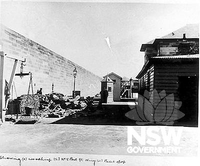 Woodshop, paintshop, No. 8 post & wing c.1898