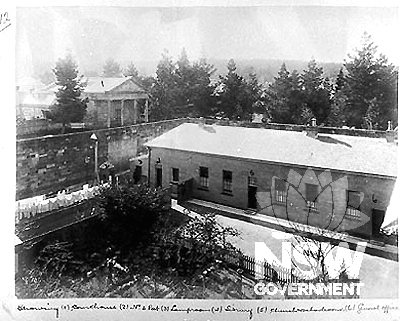 Courthouse, No. 5 post, lamproom, church, general office etc, c.1898
