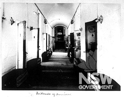 Interior of corridor, c.1898