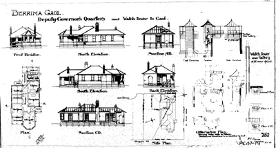 Berrima Gaol, Deputy Governor's Quarters & Watch Tower, 1899