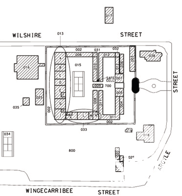Block plan, gatehouse