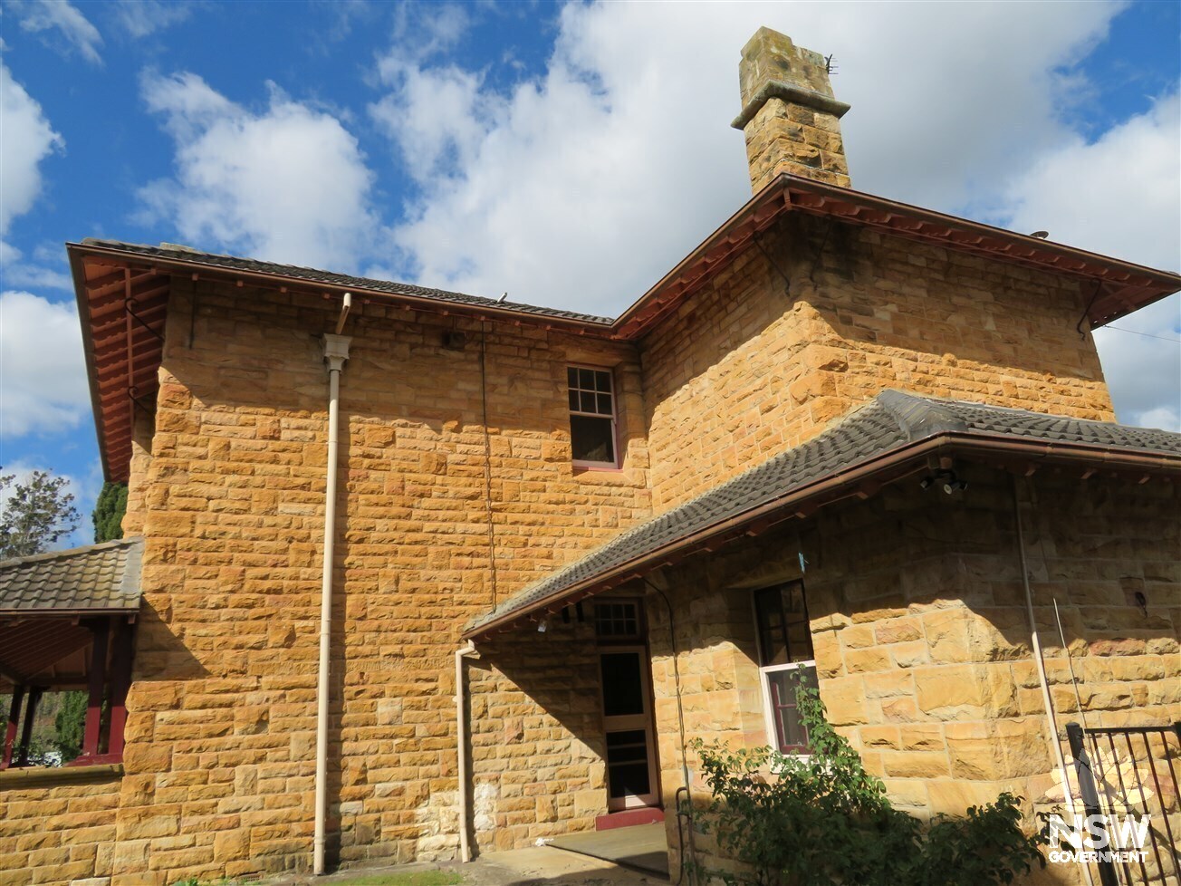 Northern elevation of the Arts and Crafts Shop (former Governor's Residence) at Berrima Correctional Centre, 2017