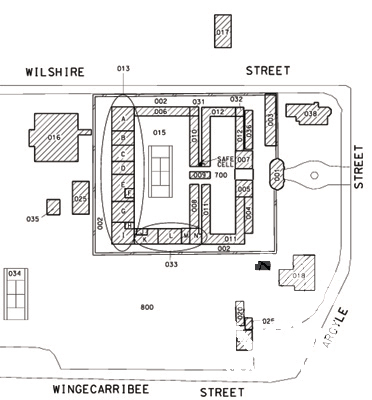 Block plan, Dangerous Goods Store