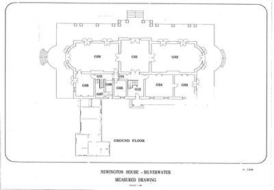 Ground floor plan, Newington House 1998